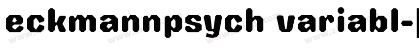 eckmannpsych variabl字体转换